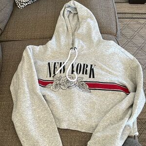 Garage crop hoodie